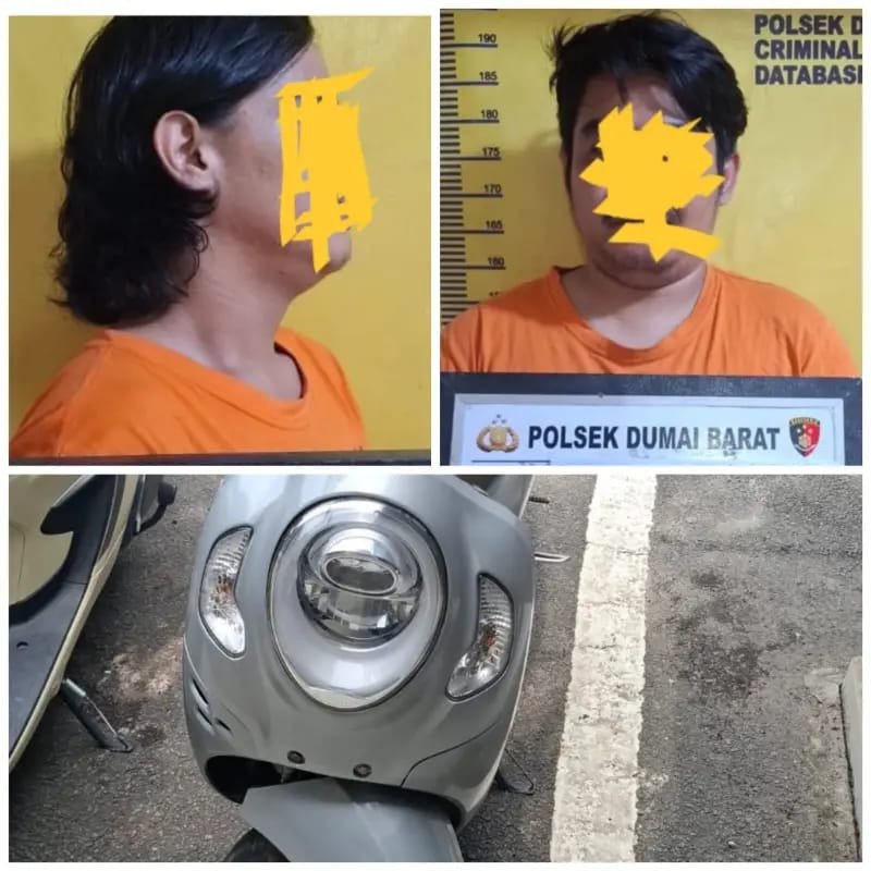 Dua Tersangka Diamankan, Polsek Dumai Barat Bongkar Dugaan Penadahan Motor Curian