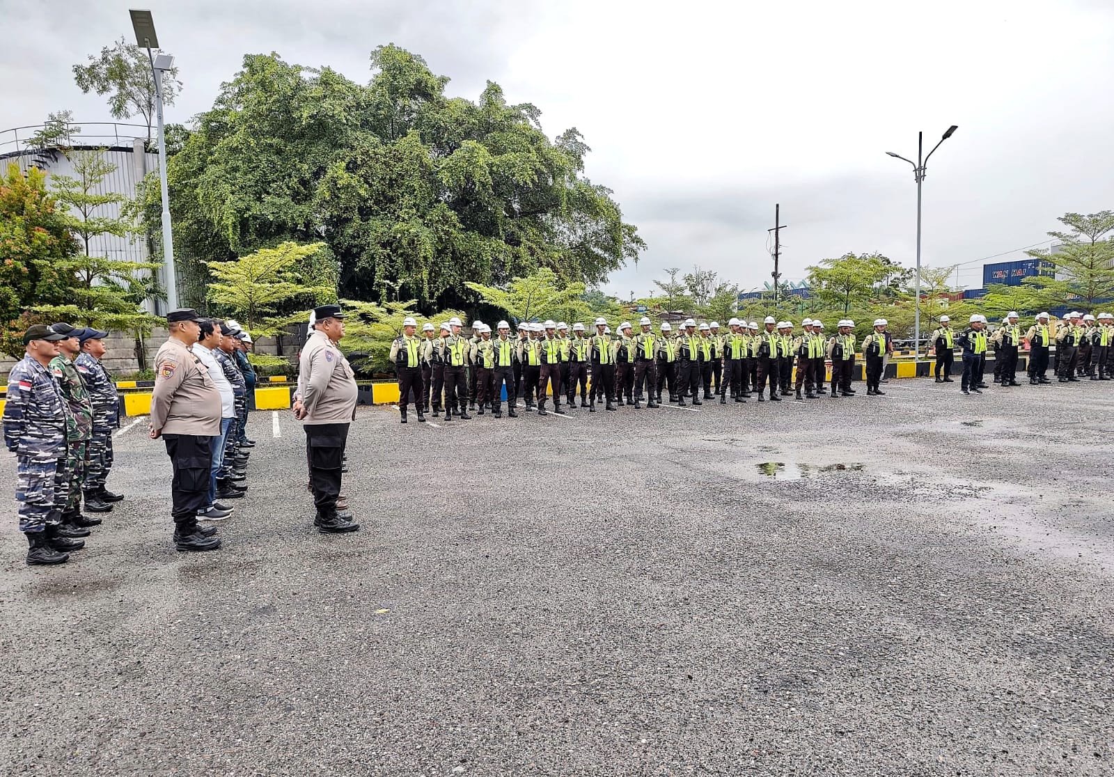 Apel Gabungan di Terminal Penumpang, Pelindo Dumai Perkuat Sistem Pengamanan