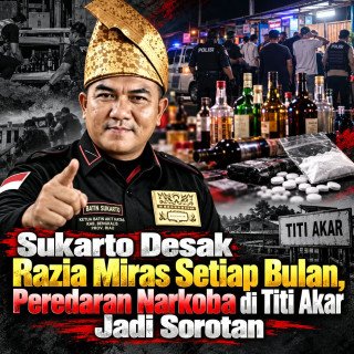 Sukarto Desak Razia Miras Setiap Bulan, Peredaran Narkoba di Titi Akar Jadi Sorotan